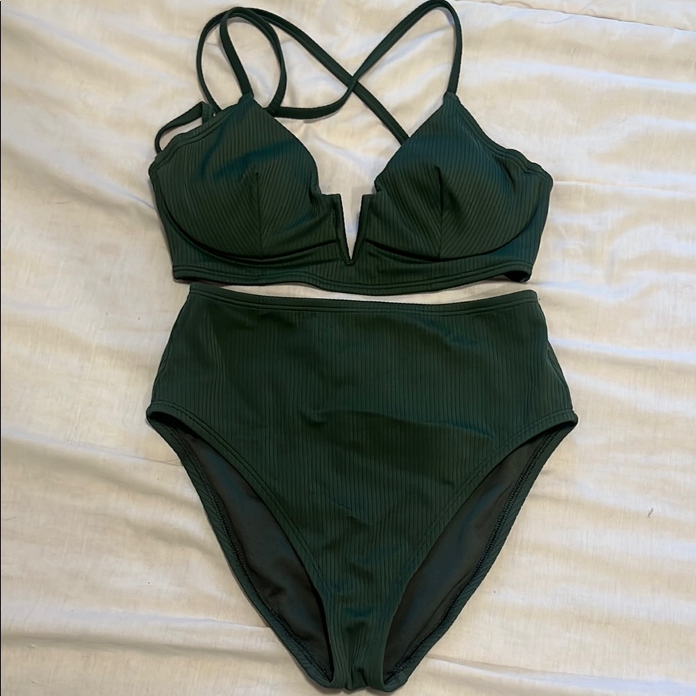 Shade & Shore Olive Bikini
